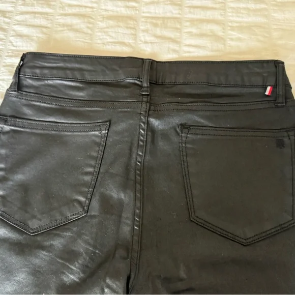 Tommy Hilfiger Faux Leather Jeans, 6 Black, NWOT - Picture 7 of 10